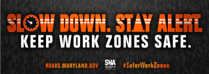 stay alert, slow down image from SHA